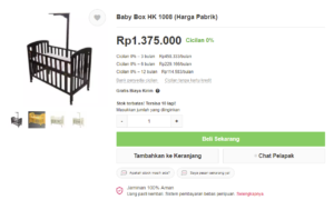 tempat tidur bayi