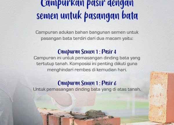 komposisi semen adukan