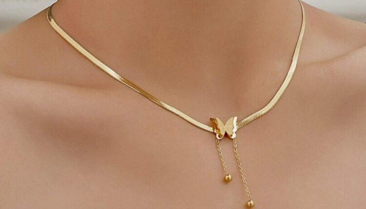 kalung emas simple