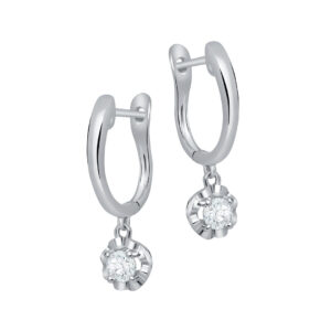 anting berlian sederhana